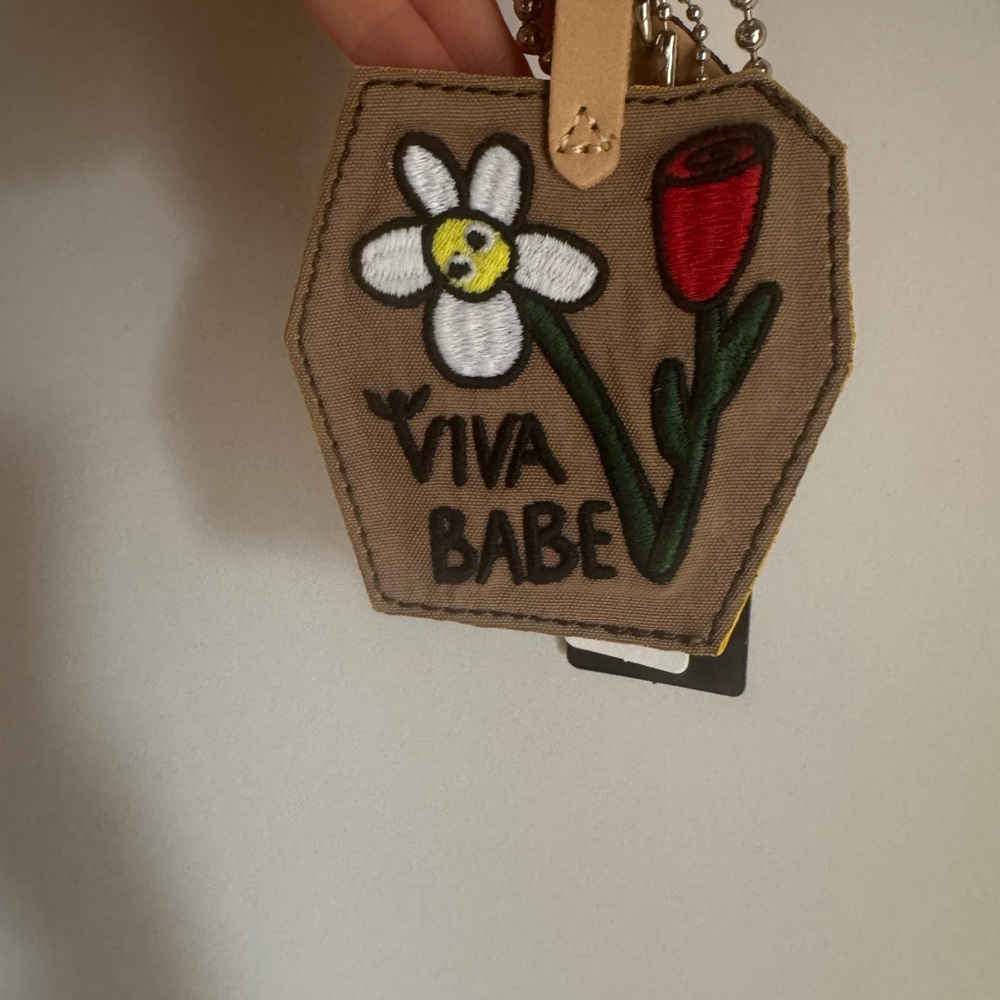 Consuela Viva Babe Embroidered Keychain/bagcharm
